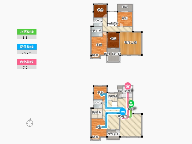 湖北省-武汉市-万丰丰泽园-240.86-户型库-动静线