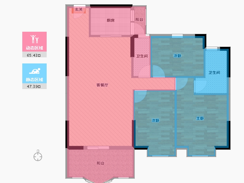 广东省-惠州市-金域华府-102.03-户型库-动静分区