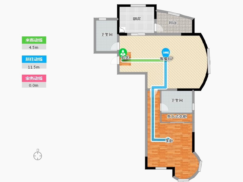 浙江省-温州市-泰顺鸿发香江花园-114.78-户型库-动静线