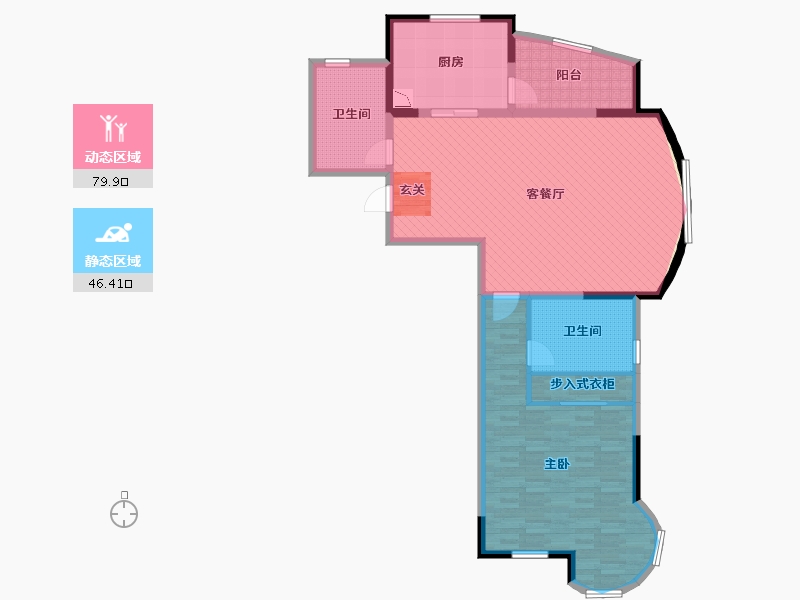 浙江省-温州市-泰顺鸿发香江花园-114.78-户型库-动静分区