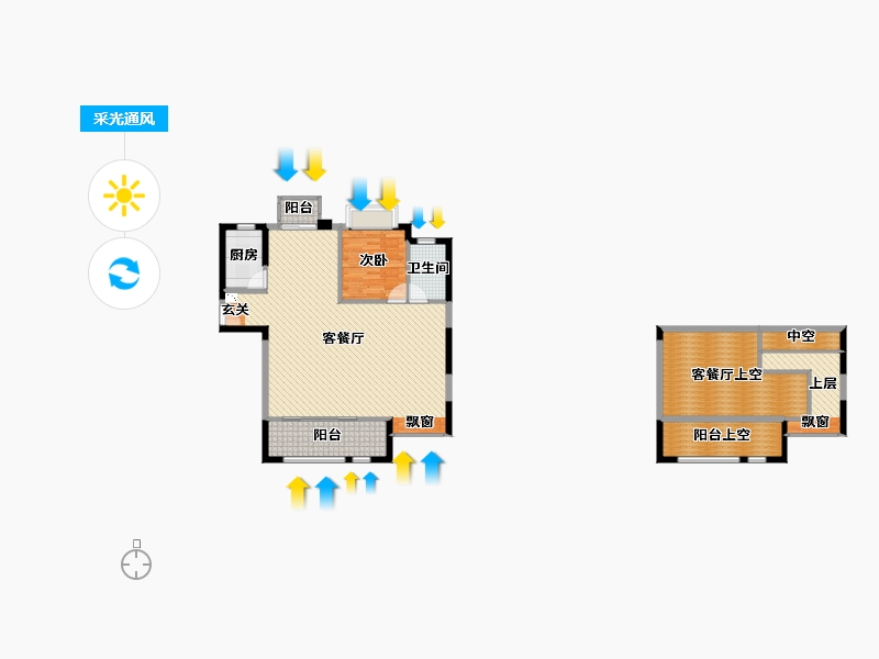 福建省-三明市-福建三明市永安建发永郡-120.58-户型库-采光通风