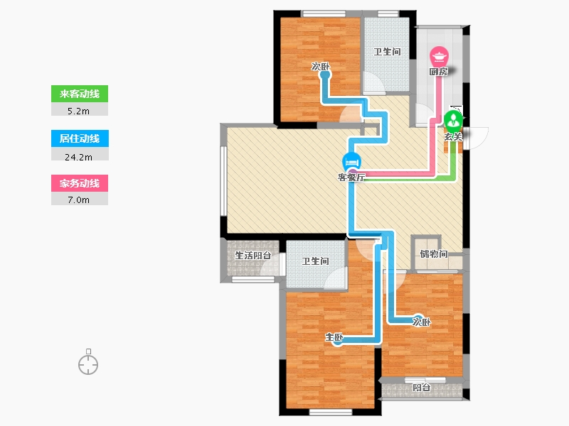 江苏省-南通市-海安奥体新城尚府-101.24-户型库-动静线