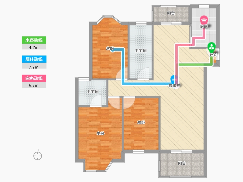 江苏省-南京市-金王府-92.26-户型库-动静线