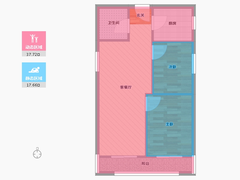 北京-北京市-富贵园-49.04-户型库-动静分区