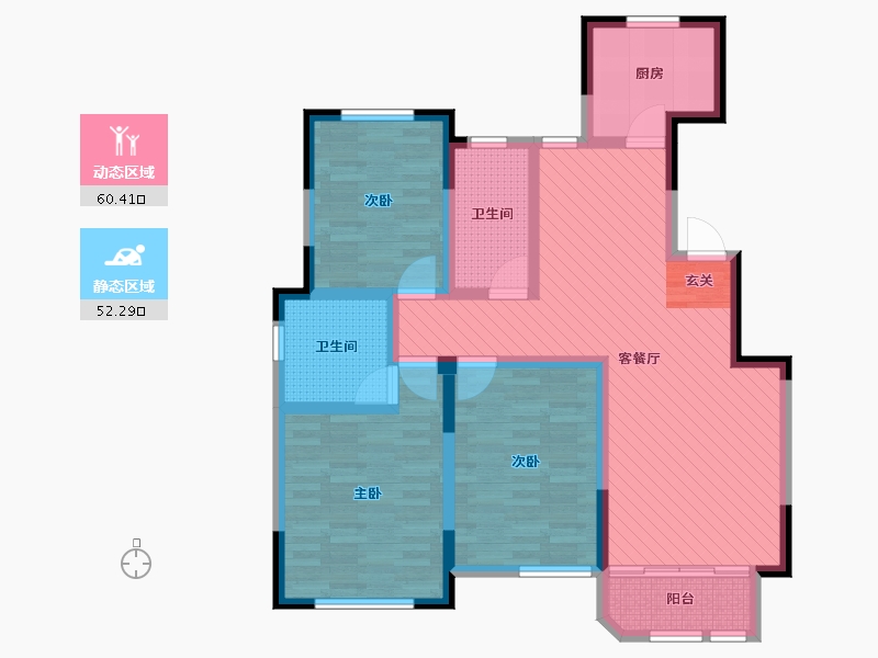 山东省-菏泽市-阳光尚城-98.00-户型库-动静分区