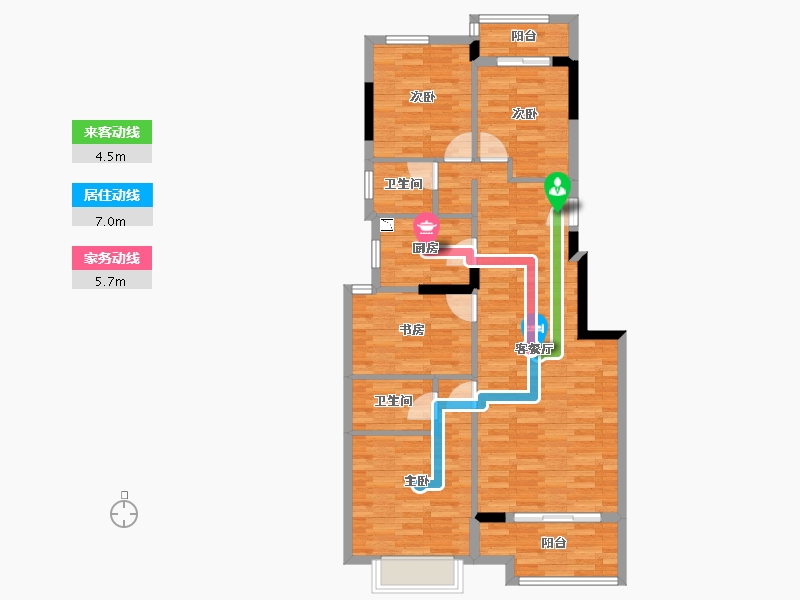 福建省-福州市-华润紫云府-93.23-户型库-动静线