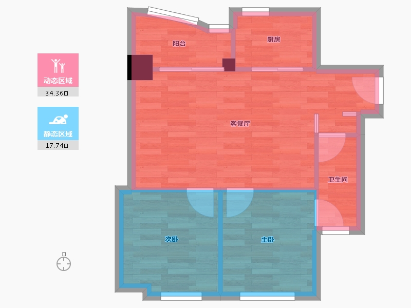 广东省-广州市-荔港南湾-46.67-户型库-动静分区