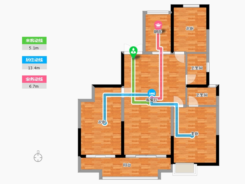 浙江省-温州市-宏联佳园-117.14-户型库-动静线