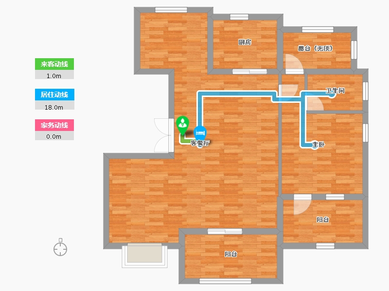 浙江省-丽水市-剑池锦园-93.79-户型库-动静线