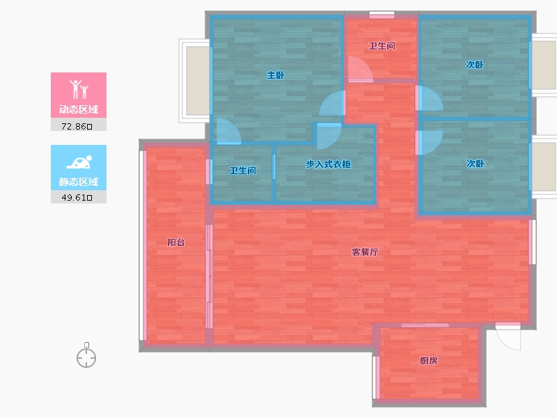 湖南省-衡阳市-世纪云顶-111.14-户型库-动静分区