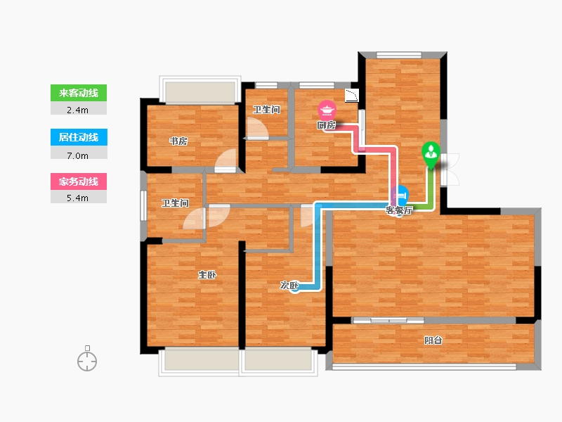 江苏省-盐城市-万科悦达·翡翠国际-116.25-户型库-动静线