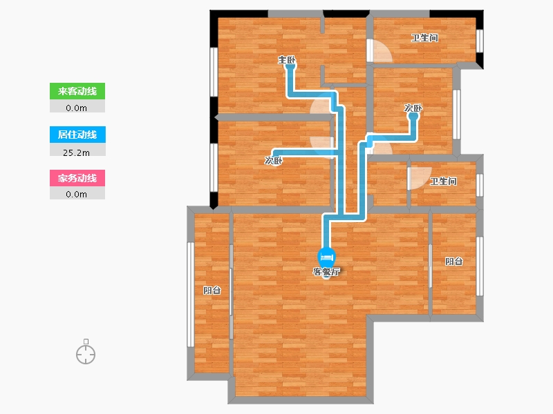 新疆维吾尔自治区-石河子市-万达石府公馆-102.33-户型库-动静线