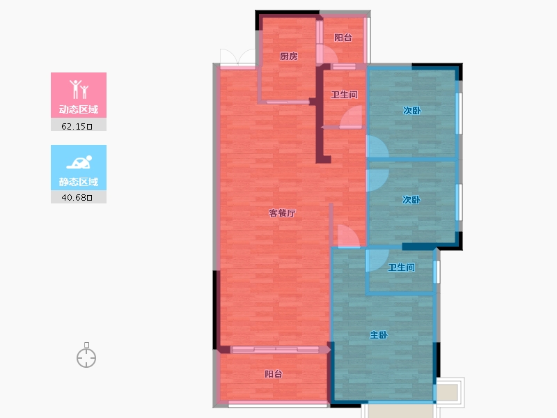 广东省-韶关市-丹霞新城-93.14-户型库-动静分区