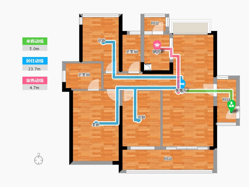 广东省-韶关市-新城之光-95.99-户型库-动静线