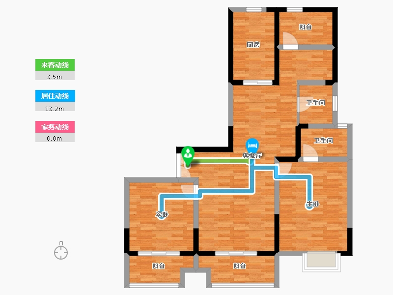 江苏省-南通市-公园印象-100.00-户型库-动静线