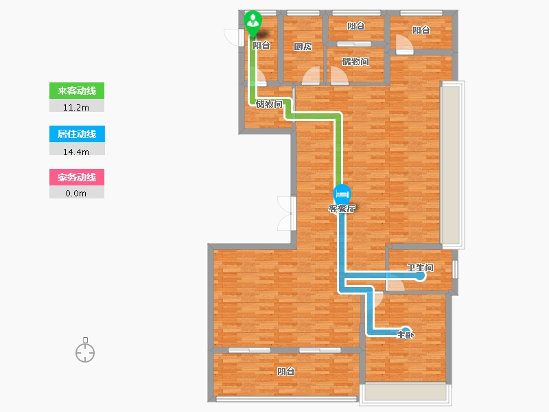 浙江省-温州市-华都天元-136.91-户型库-动静线