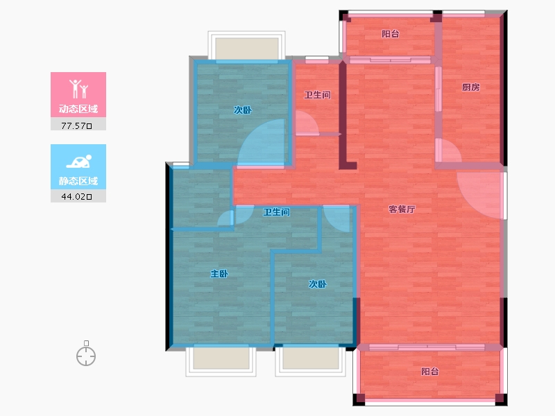 福建省-泉州市-森立汇林阁-109.99-户型库-动静分区