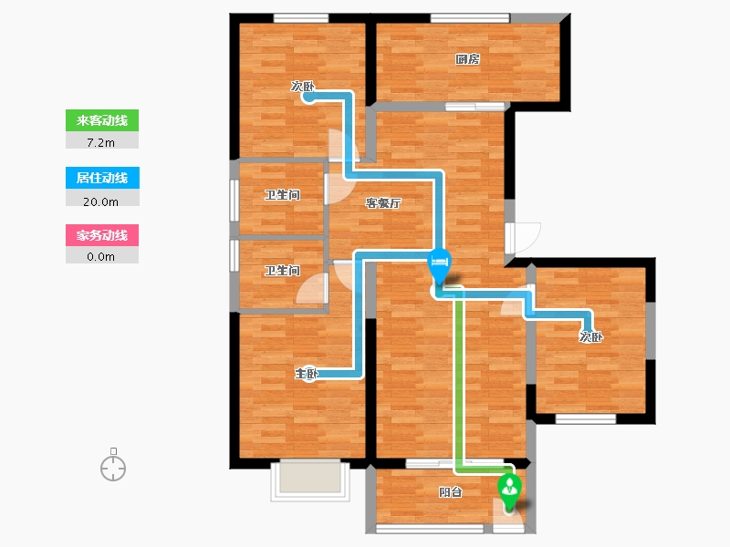 河北省-衡水市-世纪东城-91.58-户型库-动静线