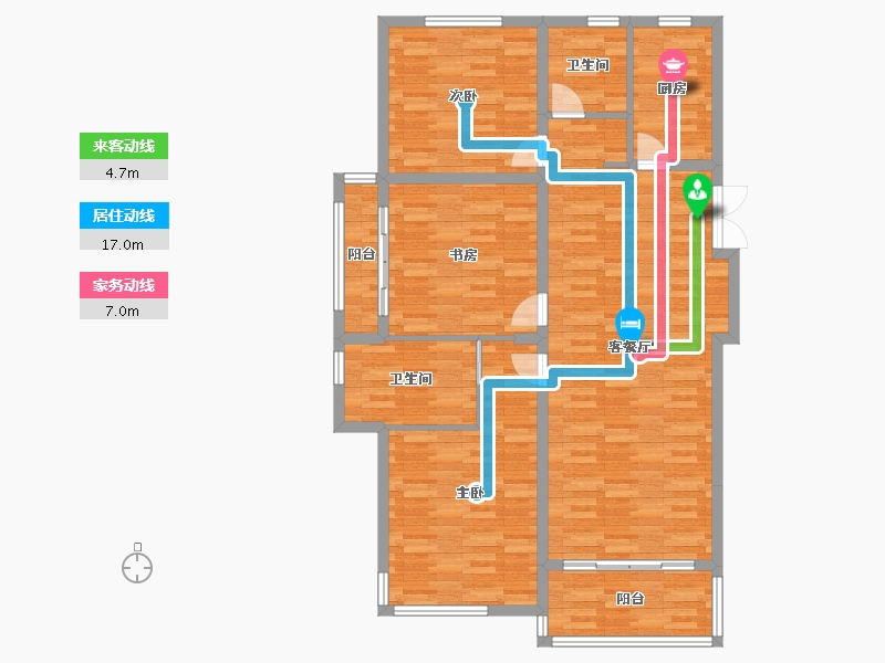 浙江省-湖州市-海湖花园-112.36-户型库-动静线