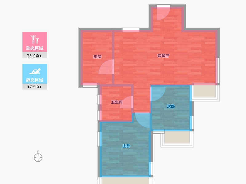 香港特别行政区-离岛区-海堤灣畔-48.00-户型库-动静分区