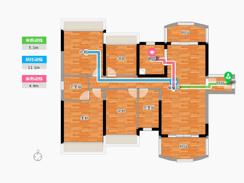 广东省-肇庆市-豪布斯卡-117.53-户型库-动静线