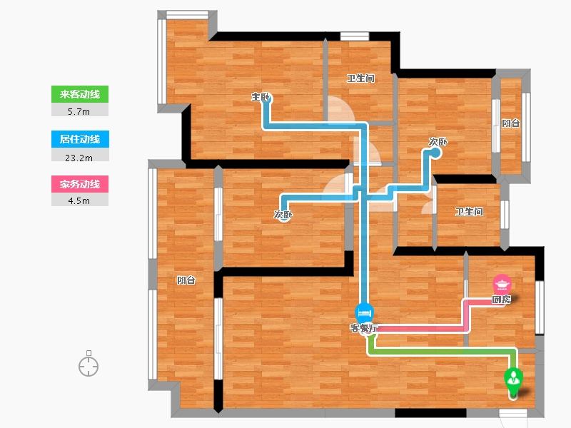 江苏省-镇江市-中南・君悦府-93.38-户型库-动静线