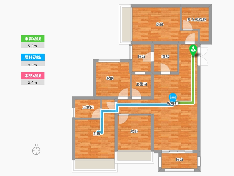 四川省-达州市-乐基国际社区-91.54-户型库-动静线