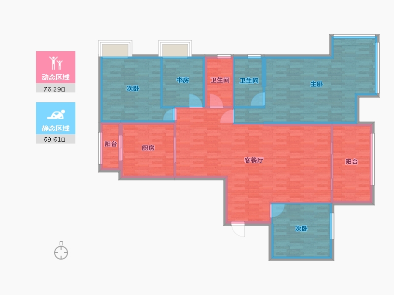 湖南省-株洲市-奥园神农养生城-131.95-户型库-动静分区