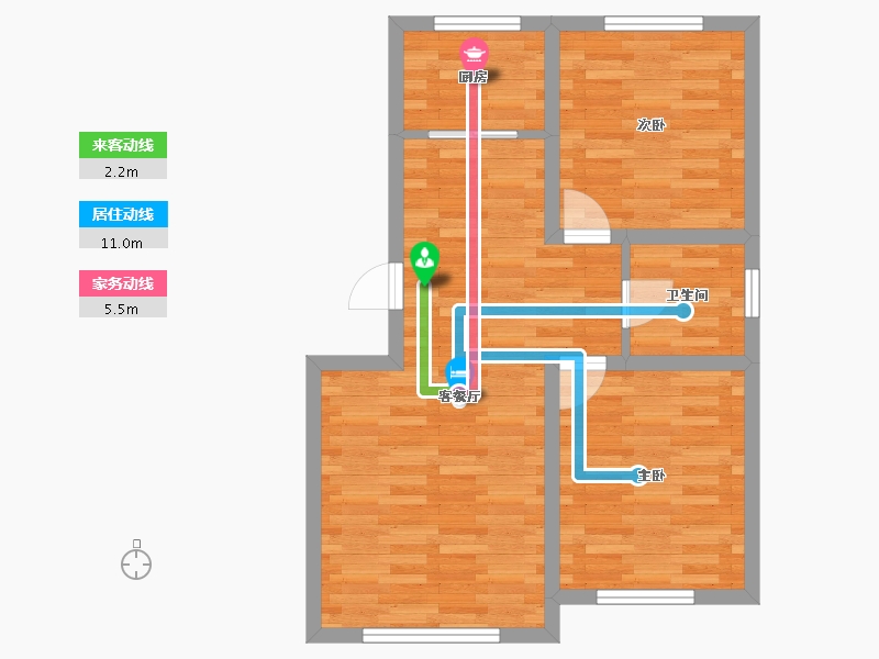 辽宁省-沈阳市-长提湾-58.15-户型库-动静线