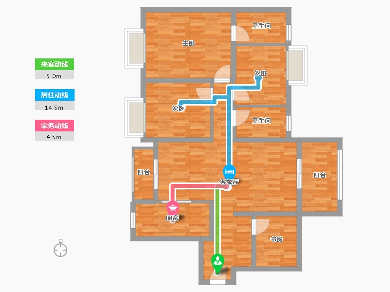 广西壮族自治区-崇左市-万象华府-99.00-户型库-动静线