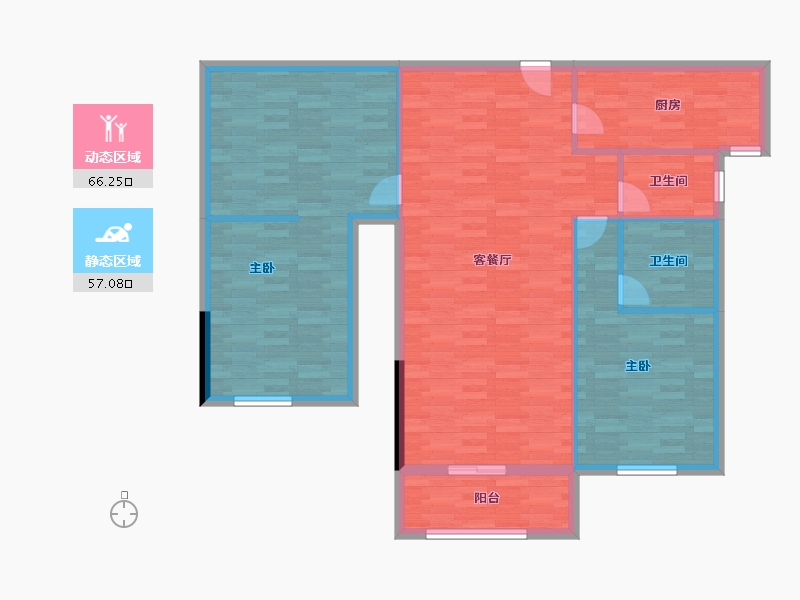 福建省-莆田市-皇冠花园-113.00-户型库-动静分区