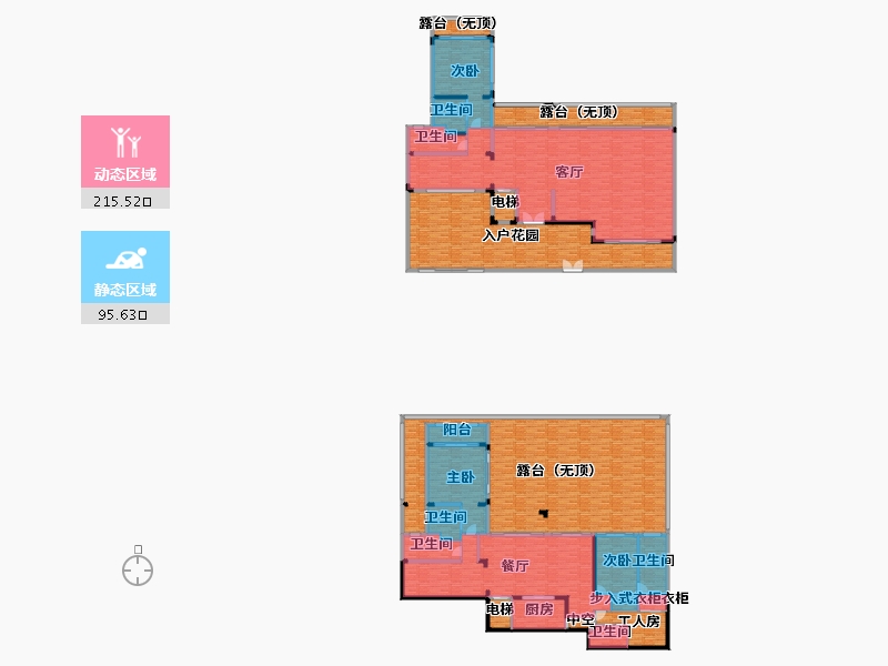 海南省-三亚市-融创海棠湾-532.57-户型库-动静分区