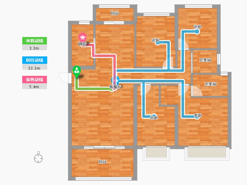 广东省-湛江市-廉江碧桂园-112.36-户型库-动静线