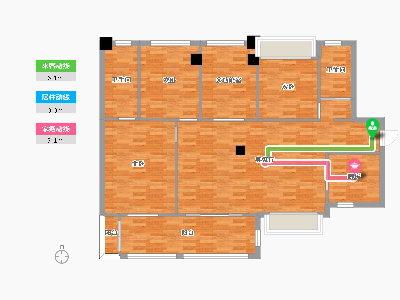 广东省-惠州市-维港湾-111.55-户型库-动静线