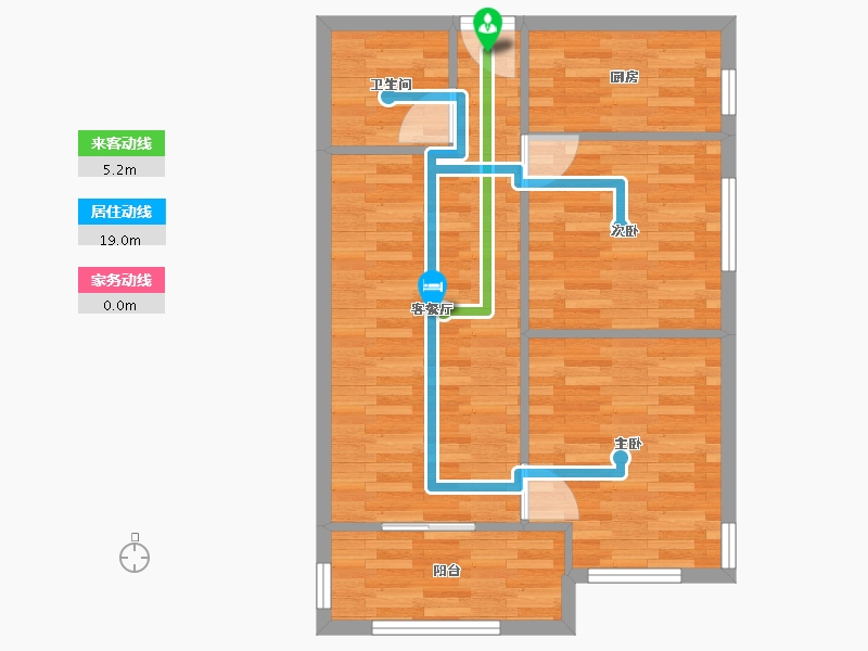 云南省-昆明市-金地・悦天下-64.27-户型库-动静线