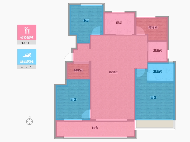 浙江省-湖州市-悦江南-114.75-户型库-动静分区