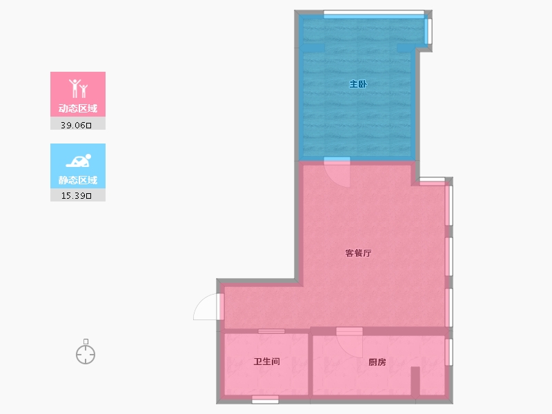 黑龙江省-哈尔滨市-新松·茂樾山-48.02-户型库-动静分区