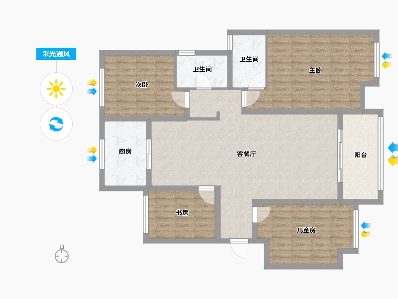 河南省-商丘市-建业联盟新城（永城市）-116.06-户型库-采光通风