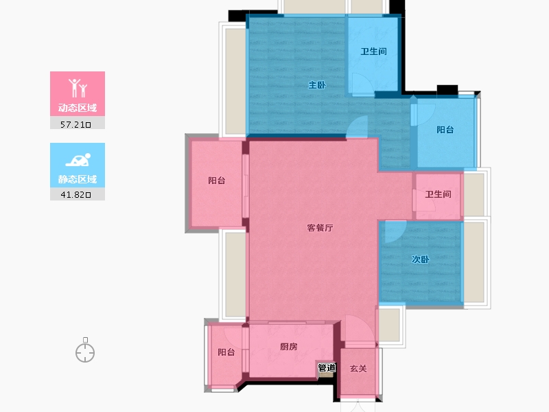 广东省-深圳市-天健天骄南苑-89.34-户型库-动静分区