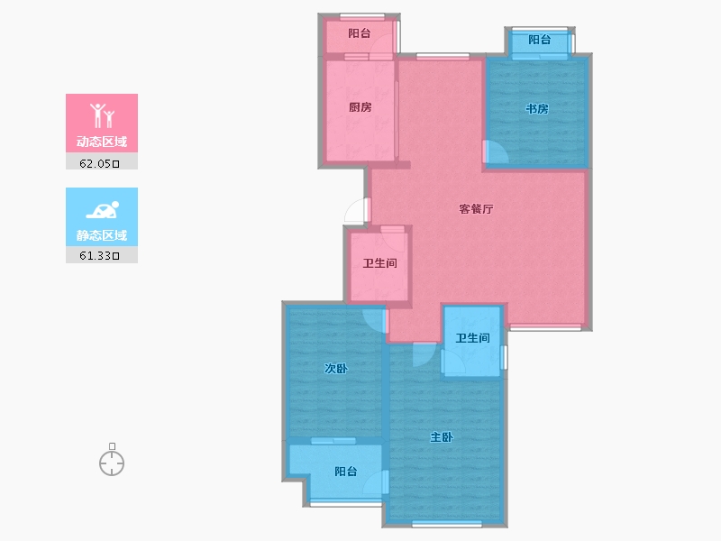 河北省-廊坊市-海润印象-111.14-户型库-动静分区