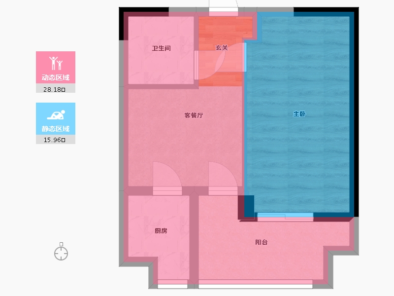 四川省-成都市-中国邛海17度国际旅游度假区-38.75-户型库-动静分区