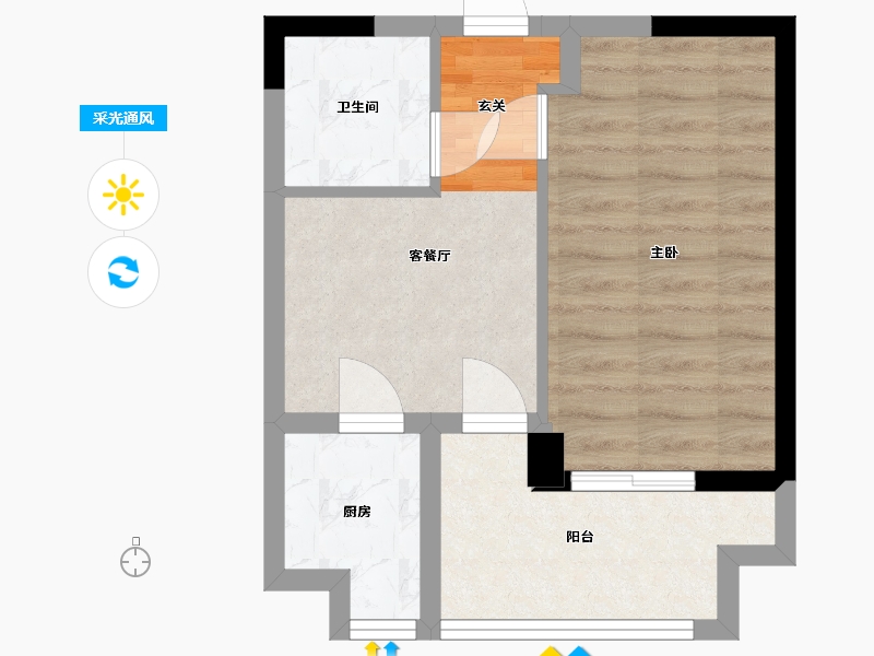 四川省-成都市-中国邛海17度国际旅游度假区-38.75-户型库-采光通风