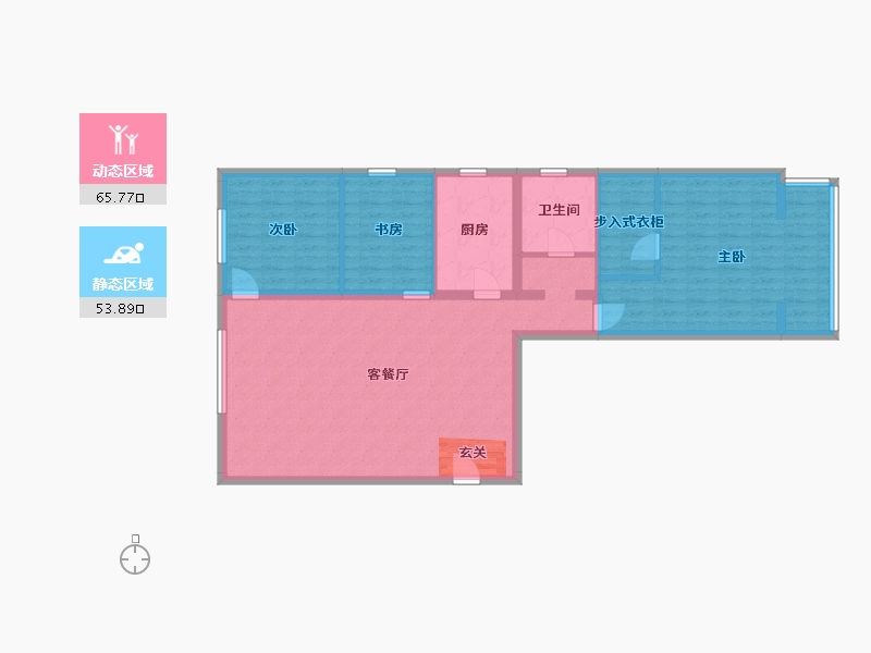 黑龙江省-佳木斯市-抚远市-108.65-户型库-动静分区