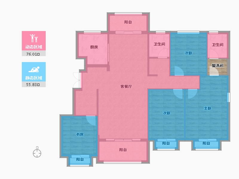 山东省-济宁市-诚祥太阳城-122.19-户型库-动静分区