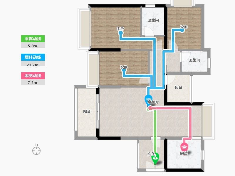 广东省-湛江市-泰汇广场-102.49-户型库-动静线