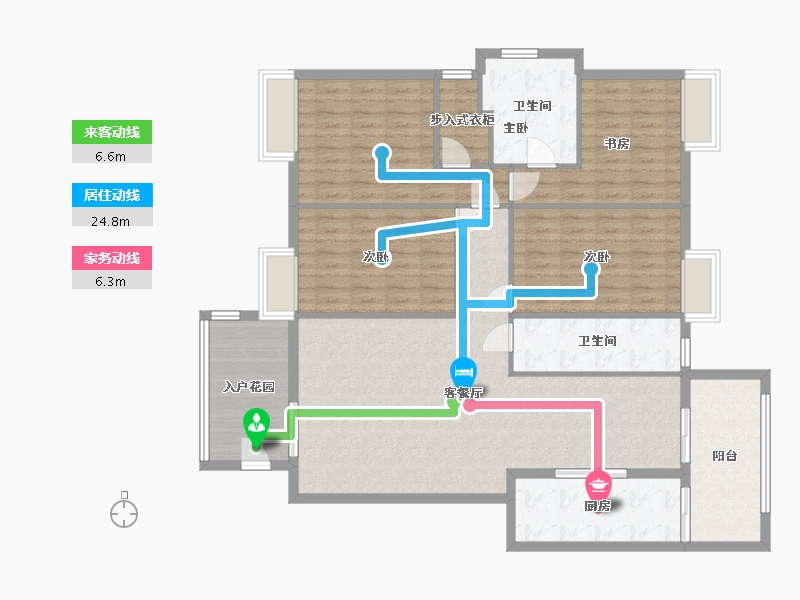 福建省-泉州市-信隆小区-139.25-户型库-动静线