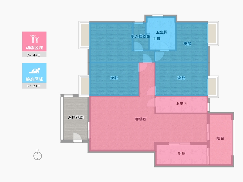 福建省-泉州市-信隆小区-139.25-户型库-动静分区