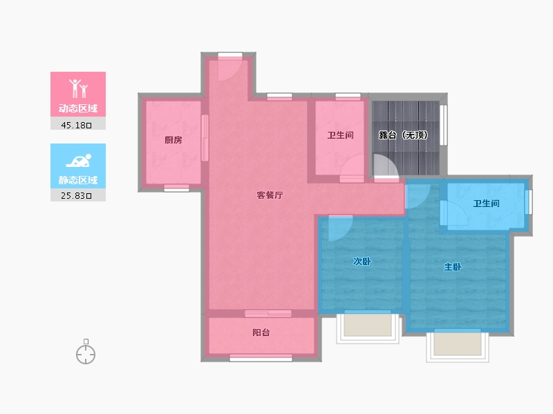 广东省-深圳市-星河盛世-67.61-户型库-动静分区