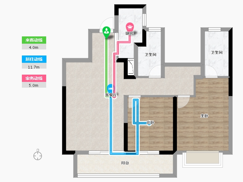 云南省-昭通市-融创九棠府-78.48-户型库-动静线