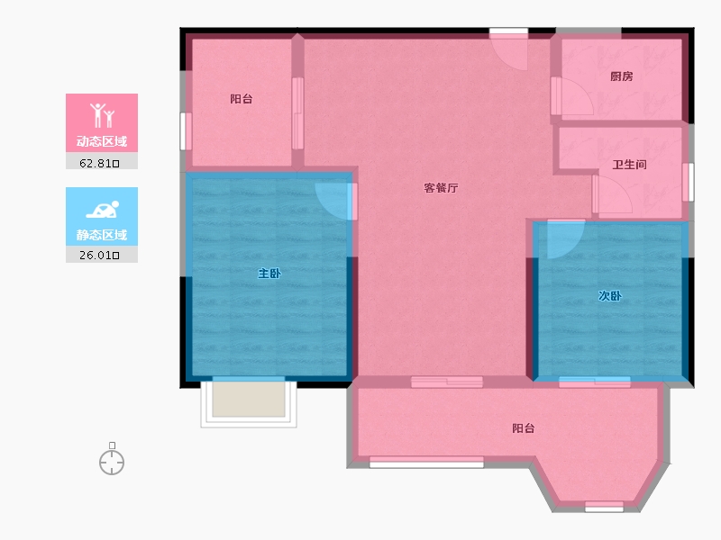 浙江省-嘉兴市-万达华府-79.78-户型库-动静分区